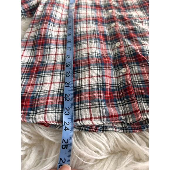 J. McLaughlin Women's Plaid Button Up Shirt Top Long Sleeves Multicolor Size 8 - Picture 10 of 10